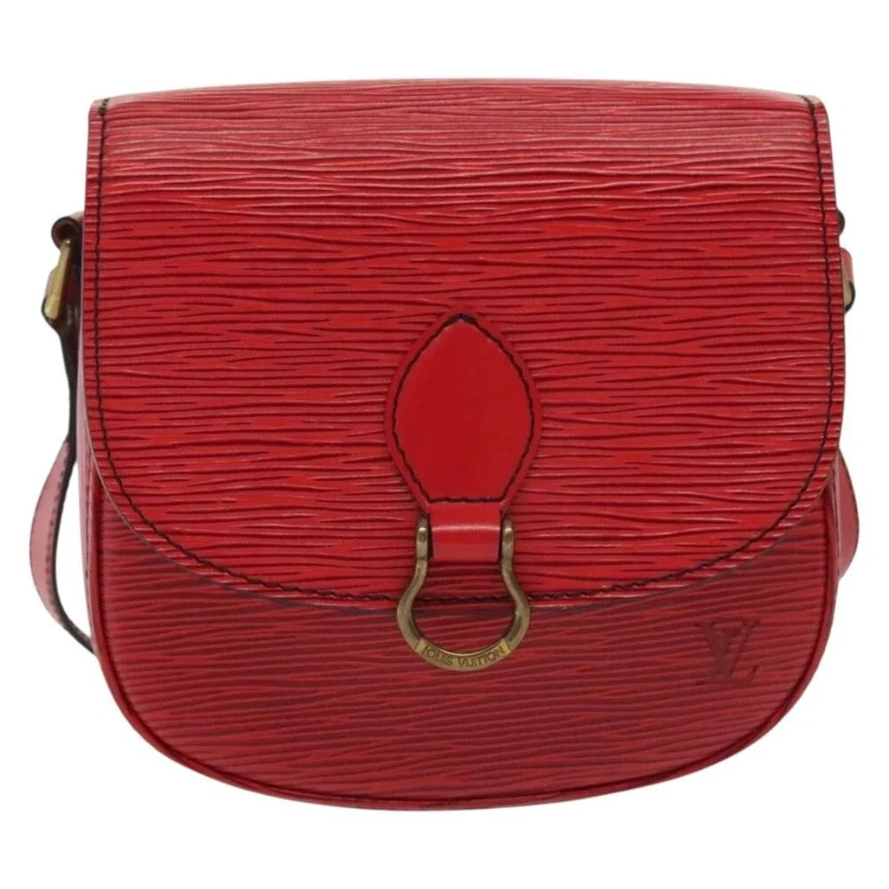 Louis Vuitton Epi Saint Cloud PM Shoulder Bag Red